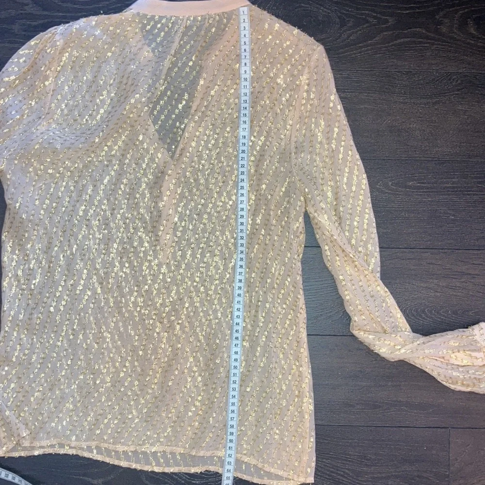 Nude & gold blouse - Picture 10 of 10